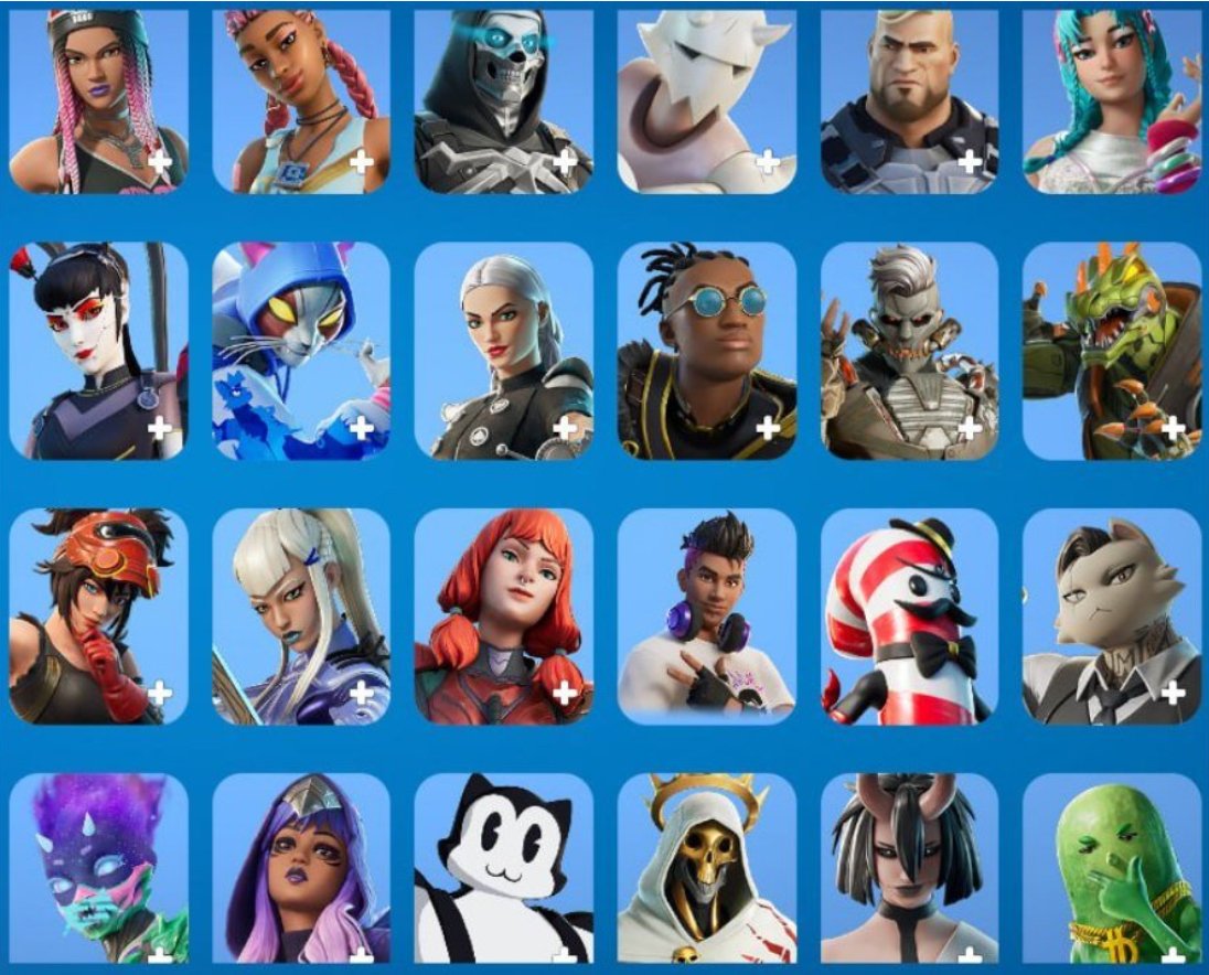 👍 Top account with 136 skins | ⭐ Fortnite