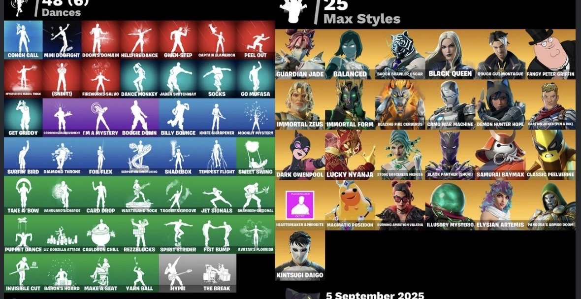 🎨 49 skins | 🌟 Fortnite account