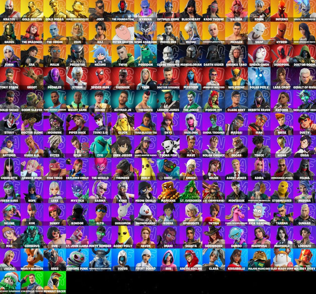 🎨 171 skins | 🌟 Fortnite account