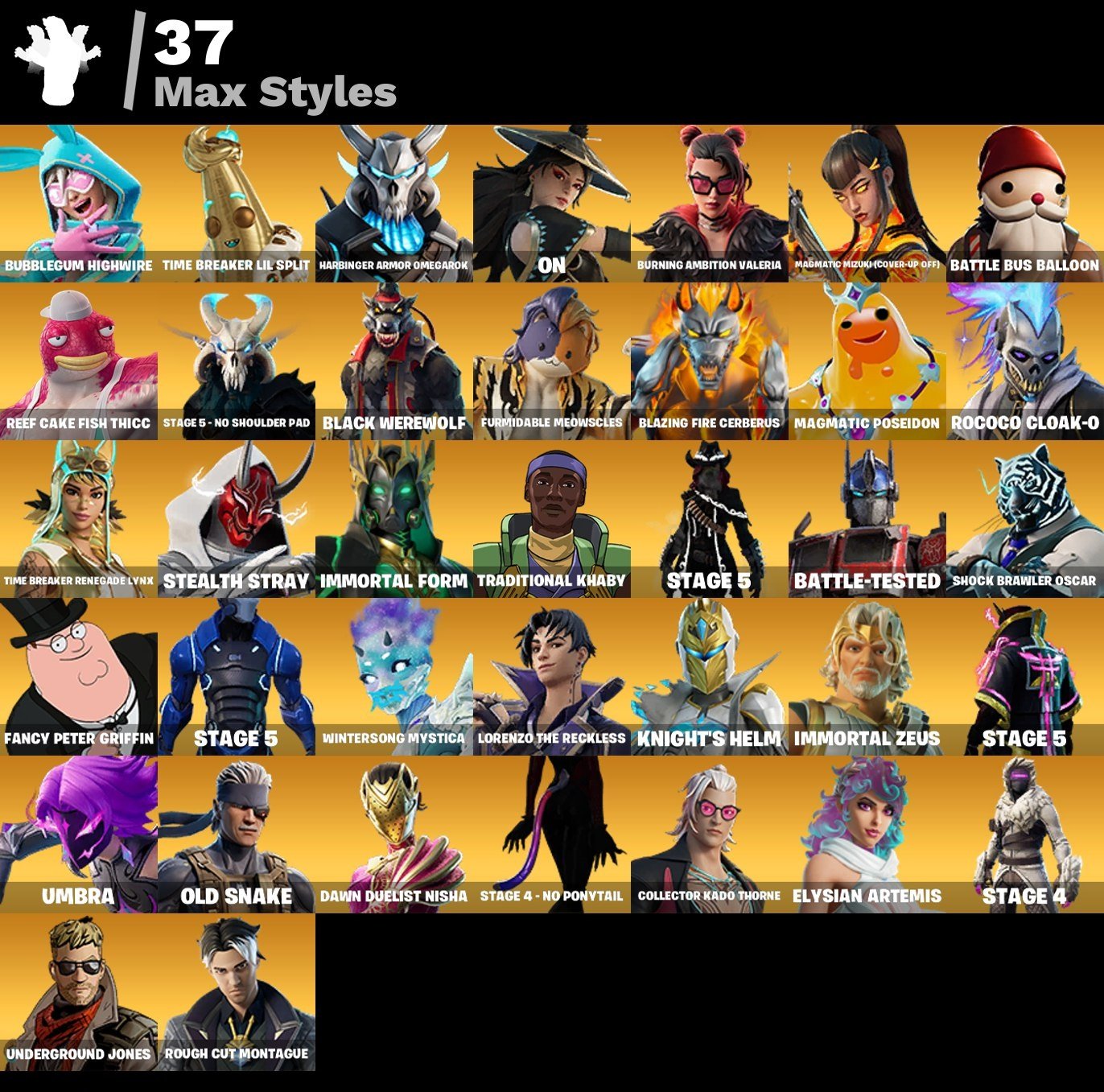 🎨 86 skins | 🌟 Fortnite account