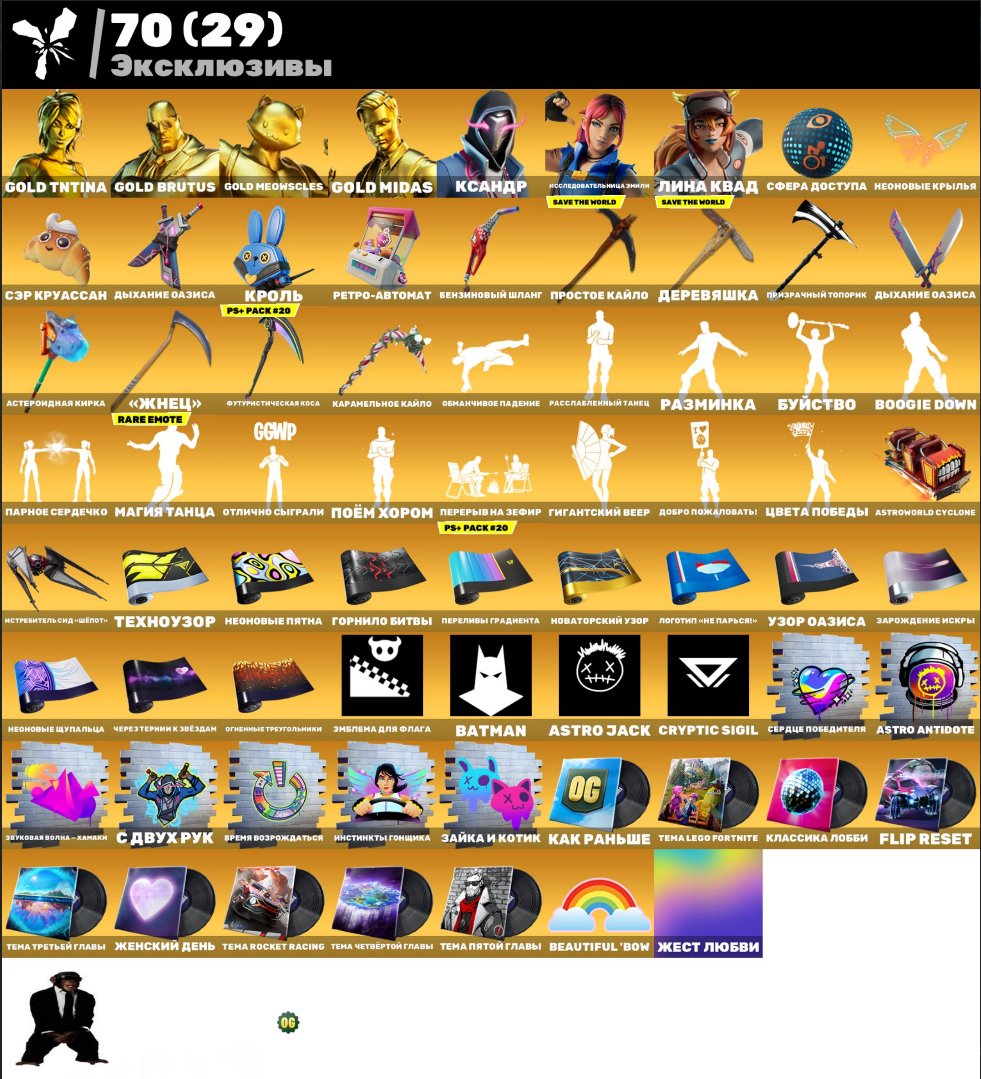 🎨 262 skins | 🌟 Fortnite account