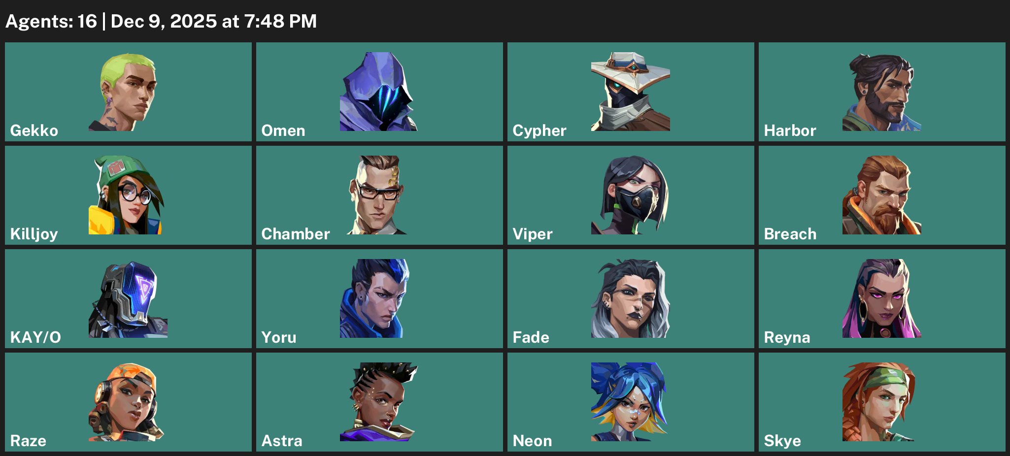 🎯 Valorant account | Ranked unlocked | Any | 16 agents