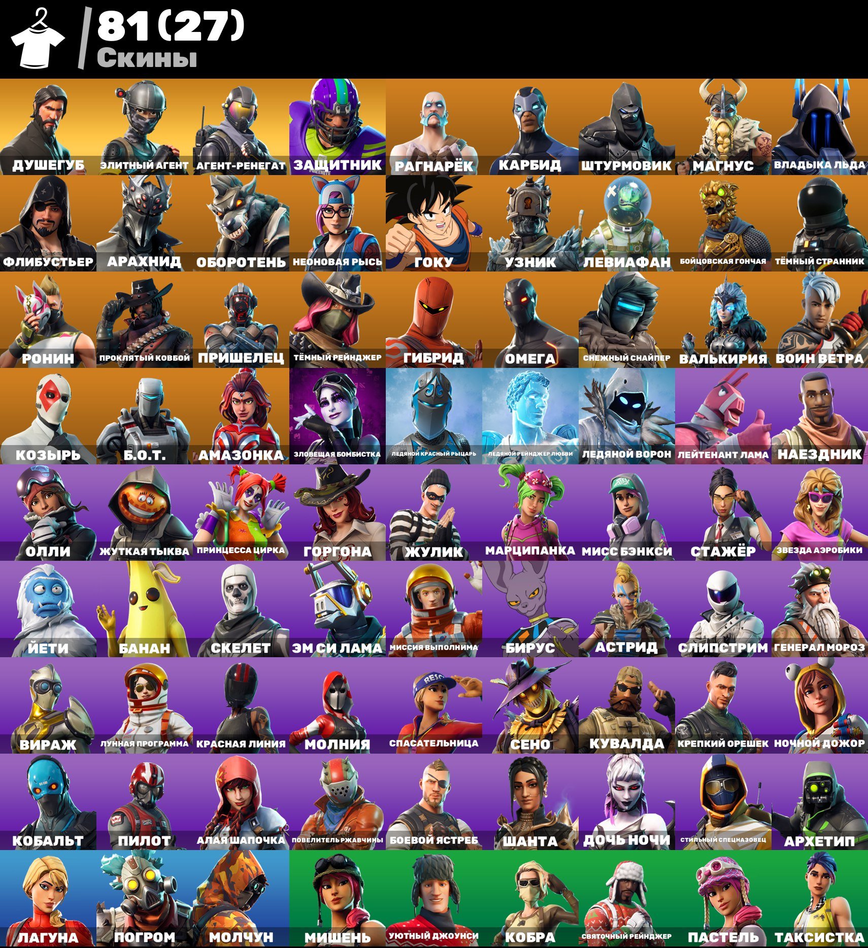 🎨 81 skins | 🌟 Fortnite account