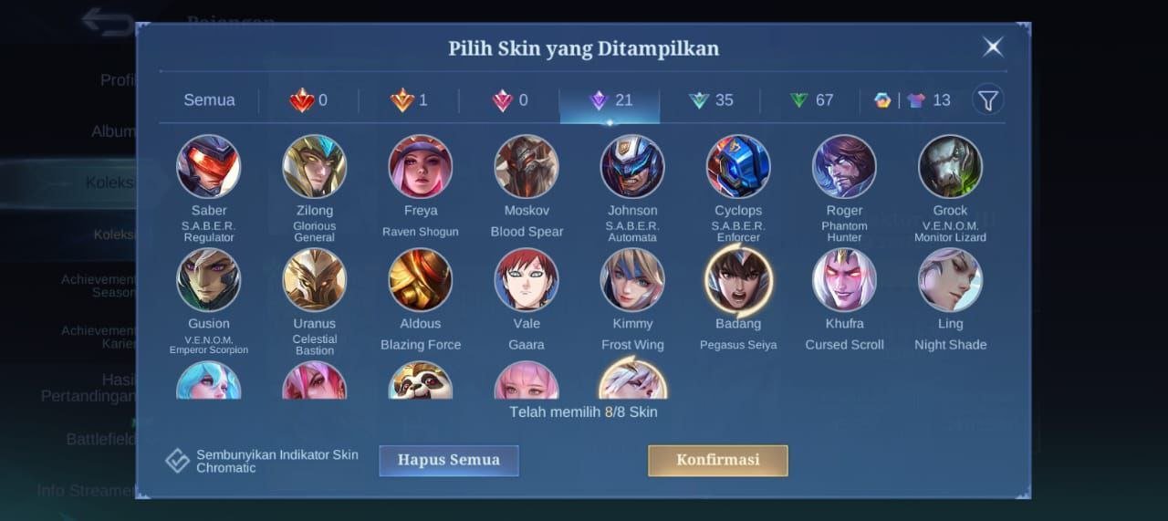 🎮 Mobile Legends account | Mythic | 81 heroes | 137 skins