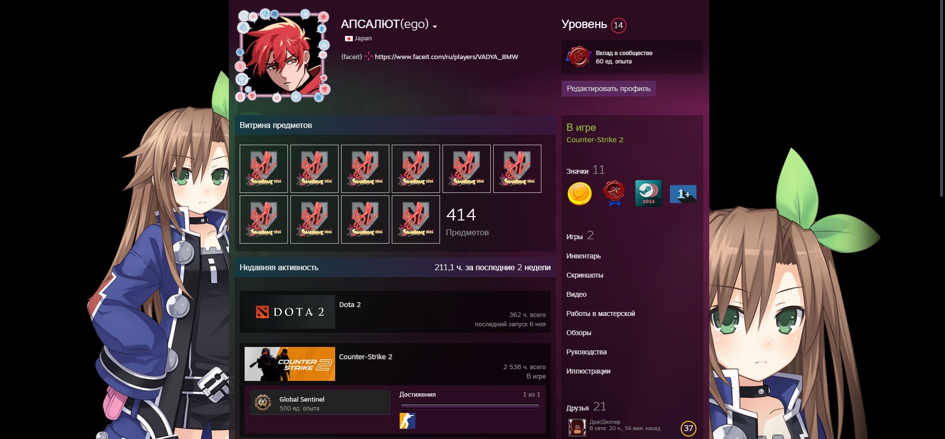 🔥 CS ПРЕМИУМ | 🎯 Faceit LVL 10 | 🕒 800 часов — Готов к раундам