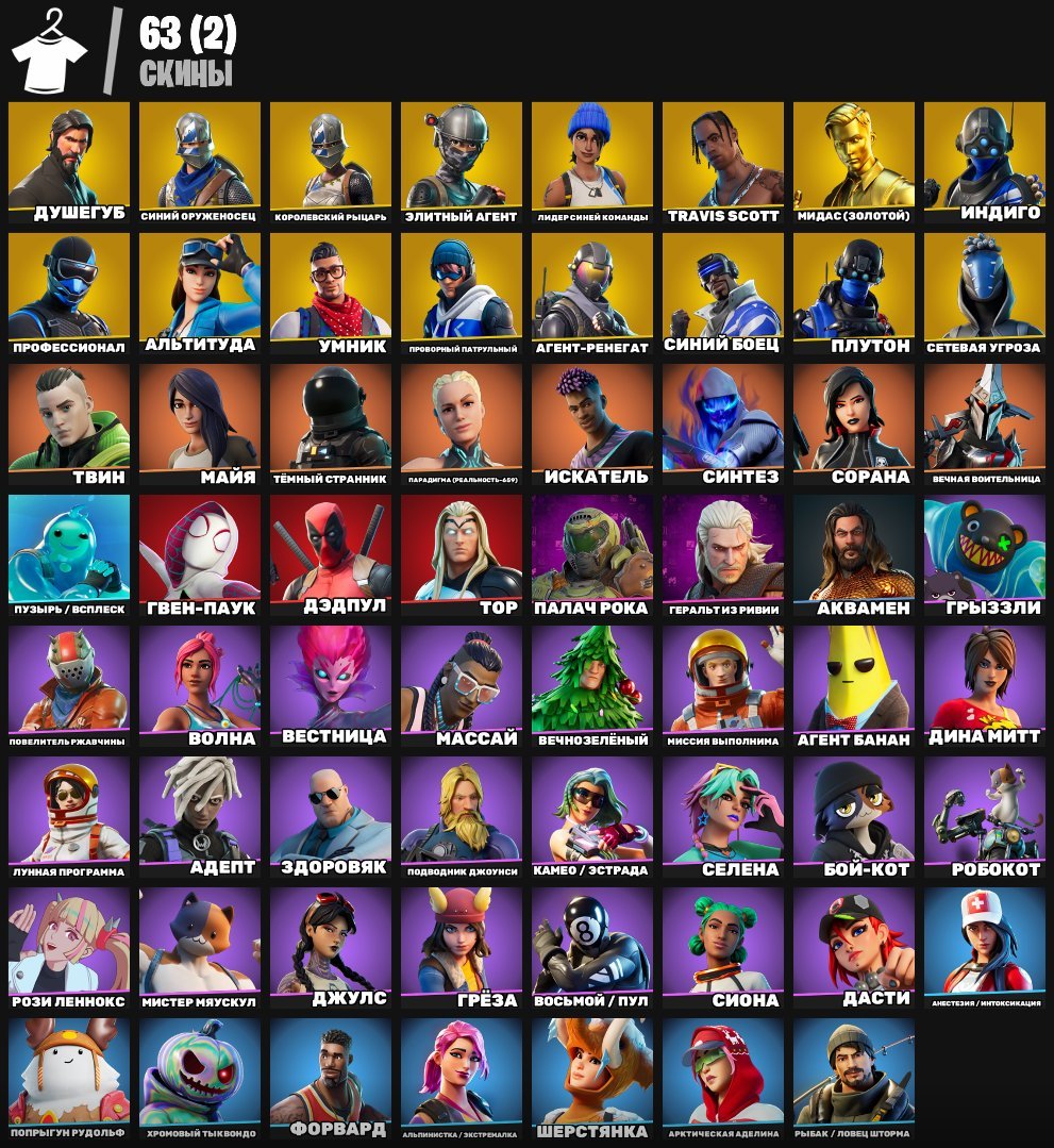 🎨 63 skins | 🌟 Fortnite account