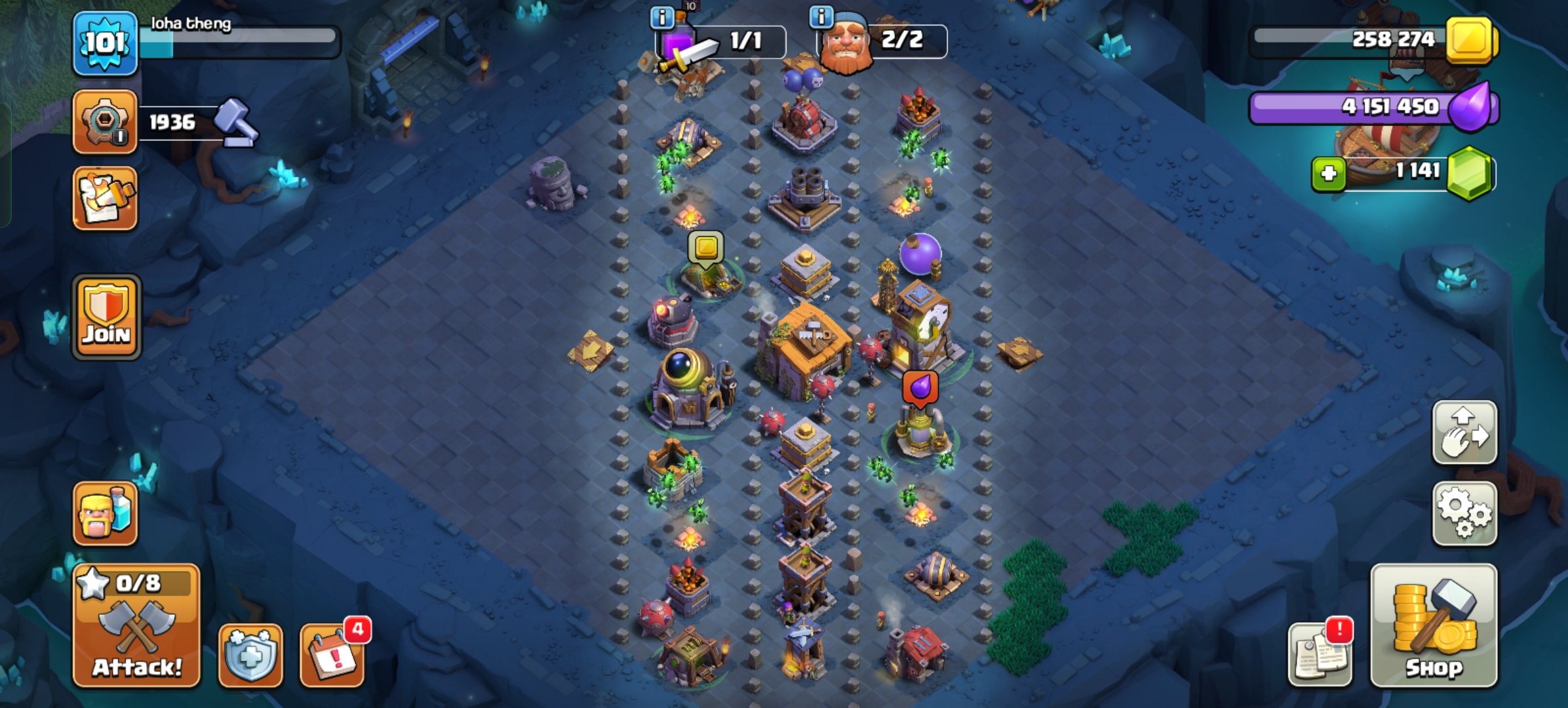 🏰 Clash of Clans акаунт | Ратуша 11 рівень | Рівень 101