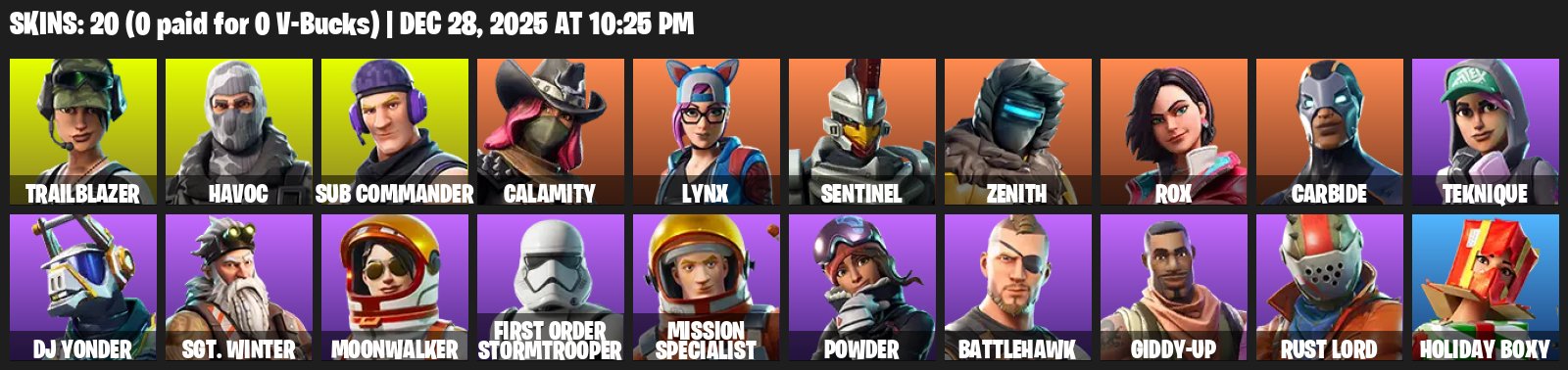 🎨 20 скінів | 🌟 Fortnite акаунт