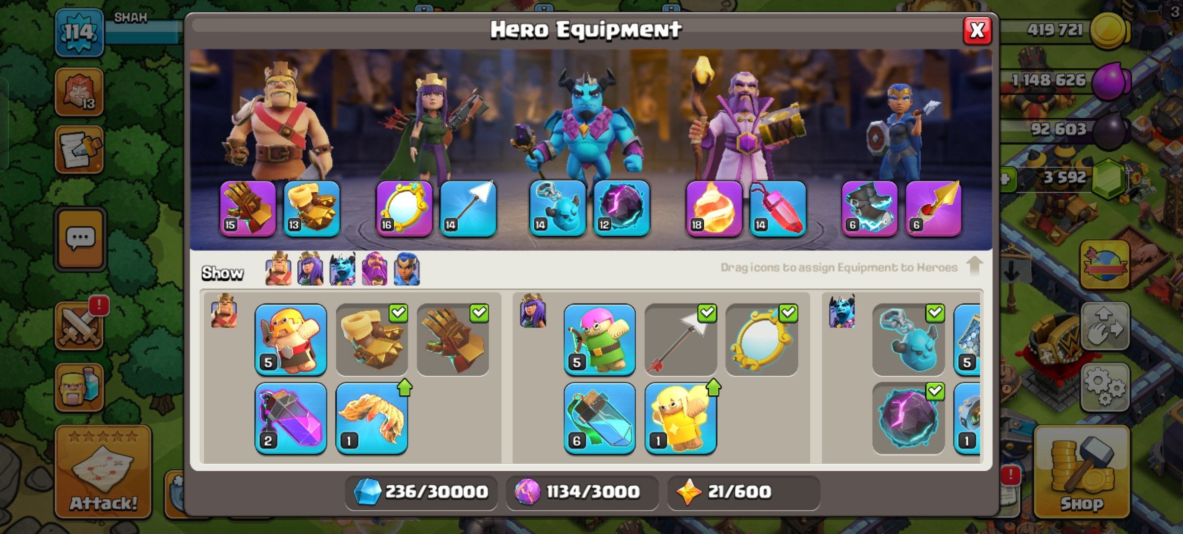 🏰 Clash of Clans акаунт | Ратуша 13 рівень | Рівень 114