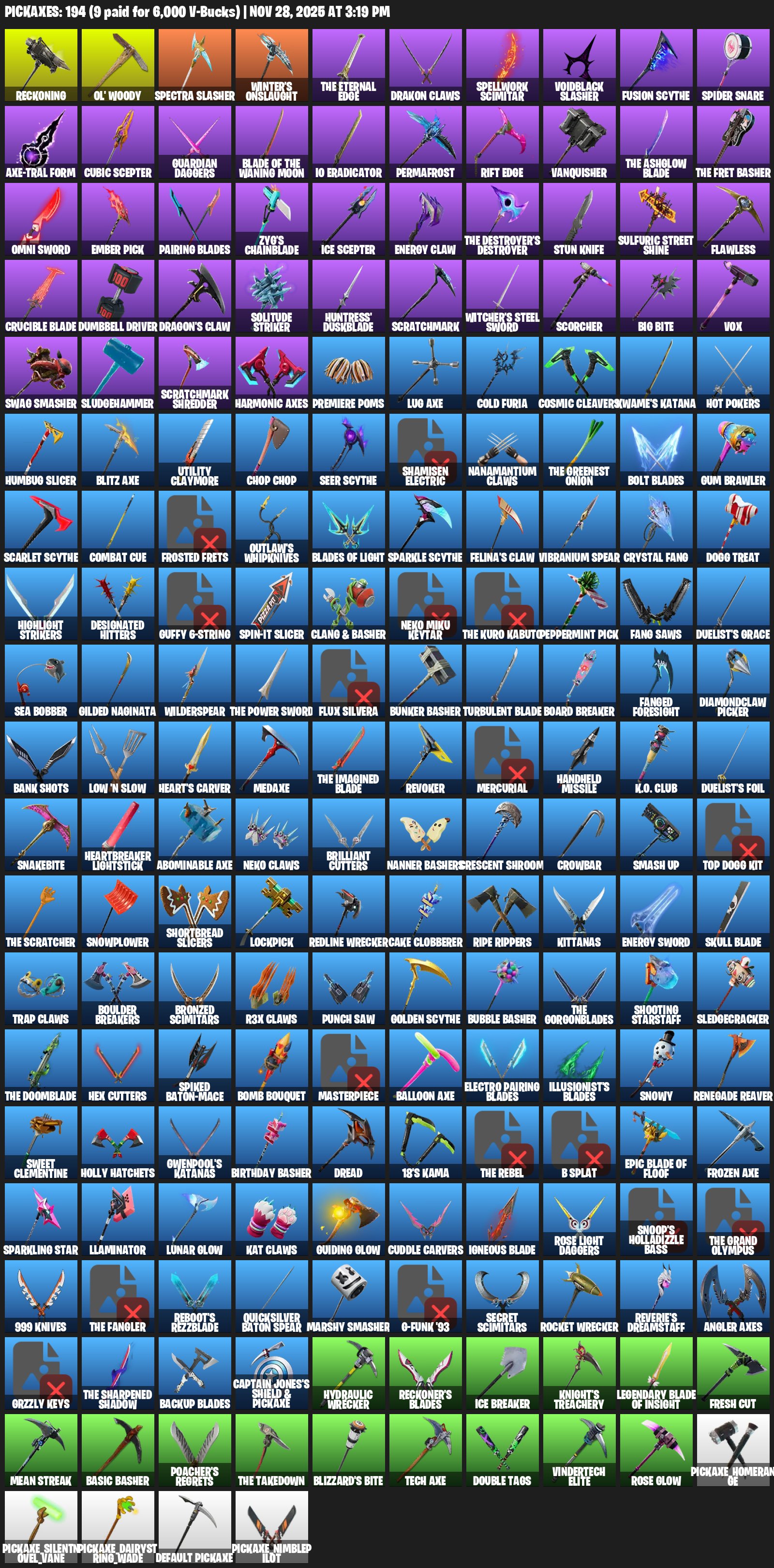 🎨 193 skins | 🌟 Fortnite account