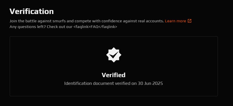 🔥 Verified Faceit | 🎯 Level 4 | 🖥️ Steam linking available