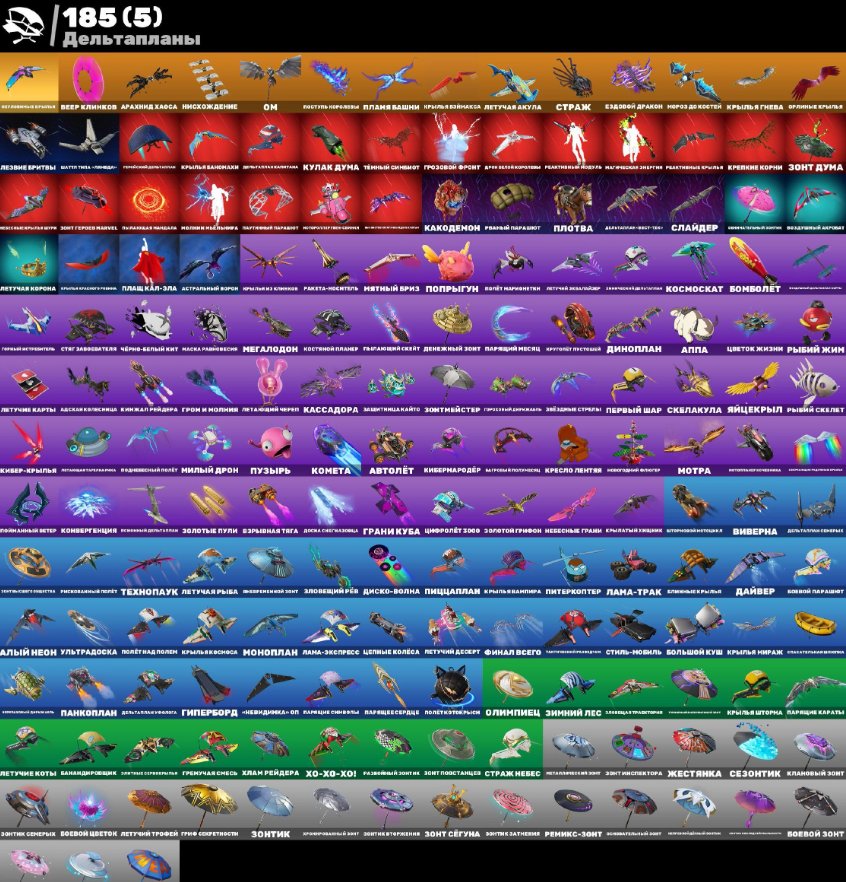 🎨 185 скинов | 🌟 Fortnite аккаунт