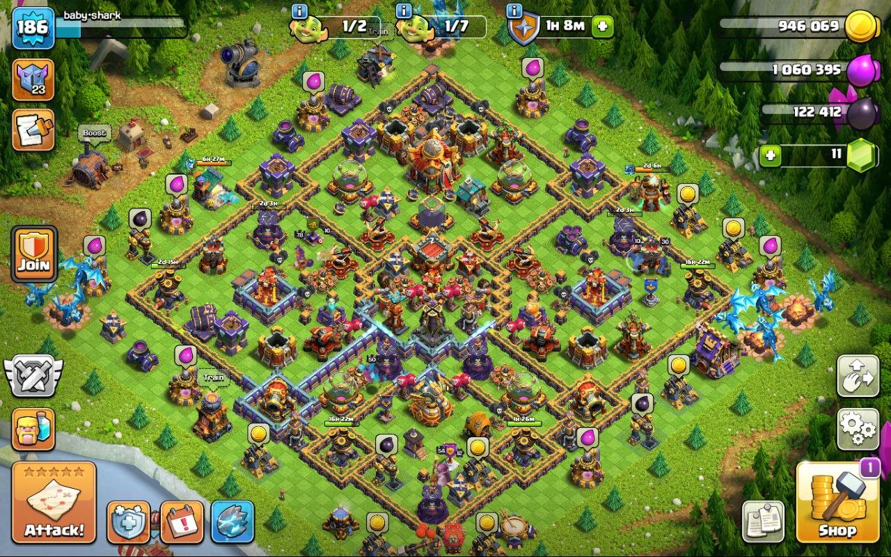 🏰 Clash of Clans акаунт | Ратуша 16 рівень | Рівень 186