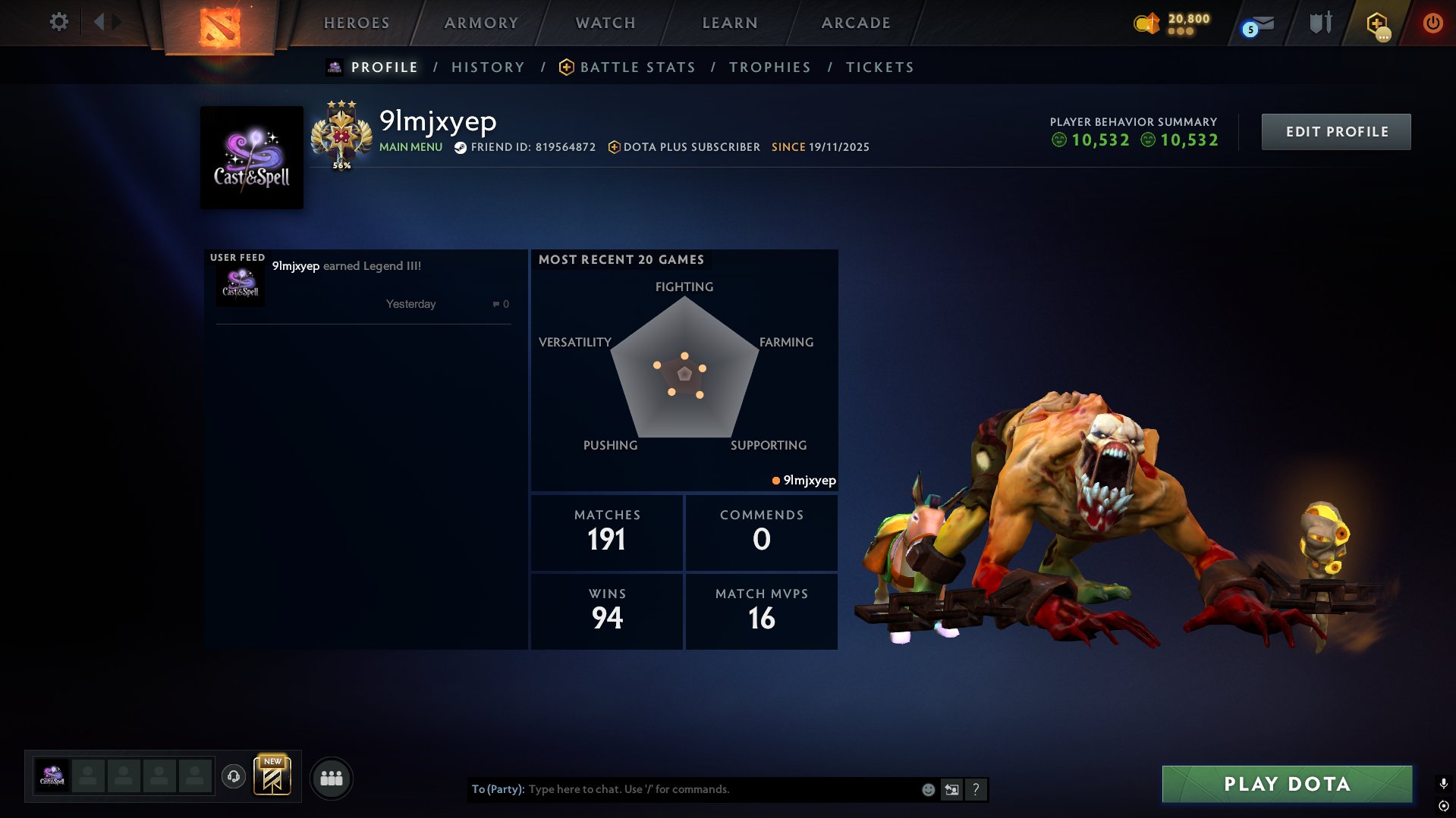 🏅 MMR 3100 | 🕒 130 hours | 🛡 10000