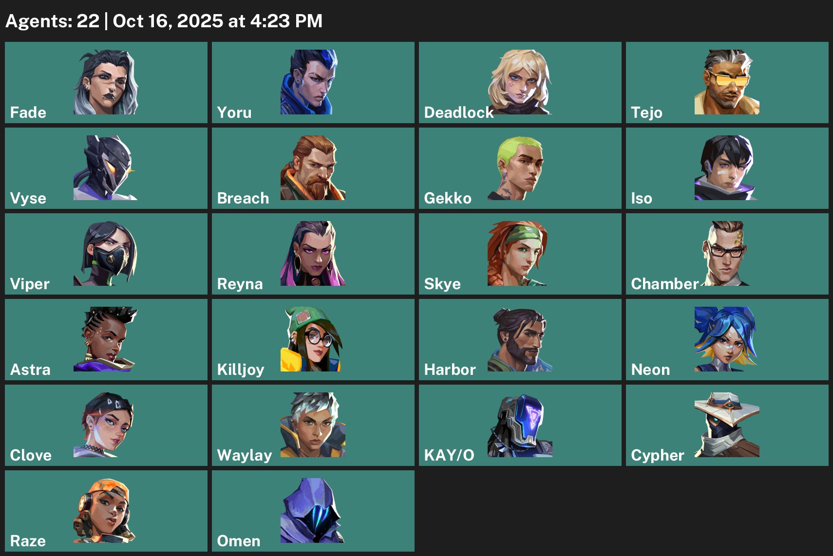 🎯 Valorant account | Bronze 1 | EU | 22 agents