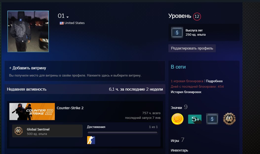 💣 CS2 Prime | 🥇 Faceit LVL 1 | 🕒 757 hours — Ready for Competition