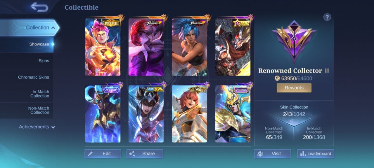 🎮 Mobile Legends аккаунт | Мифический Бессмертный | 110 героев | 243 облика