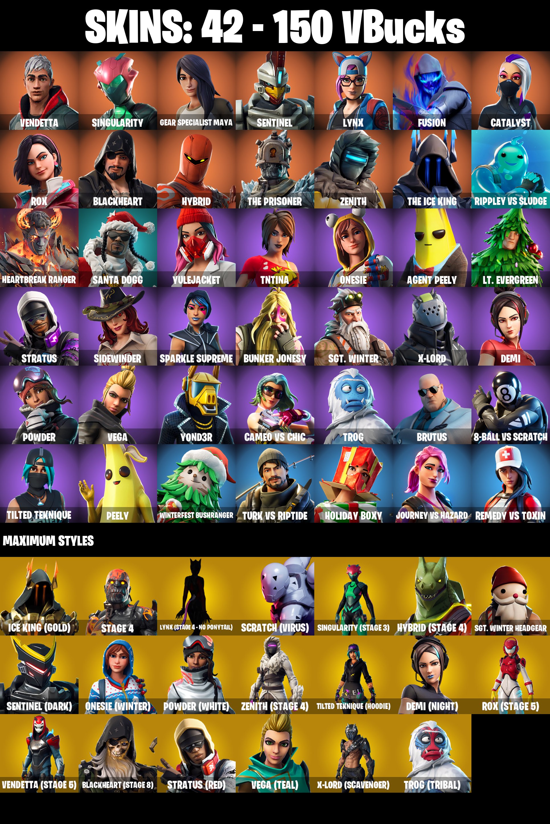 💖 42 skins | Fortnite account