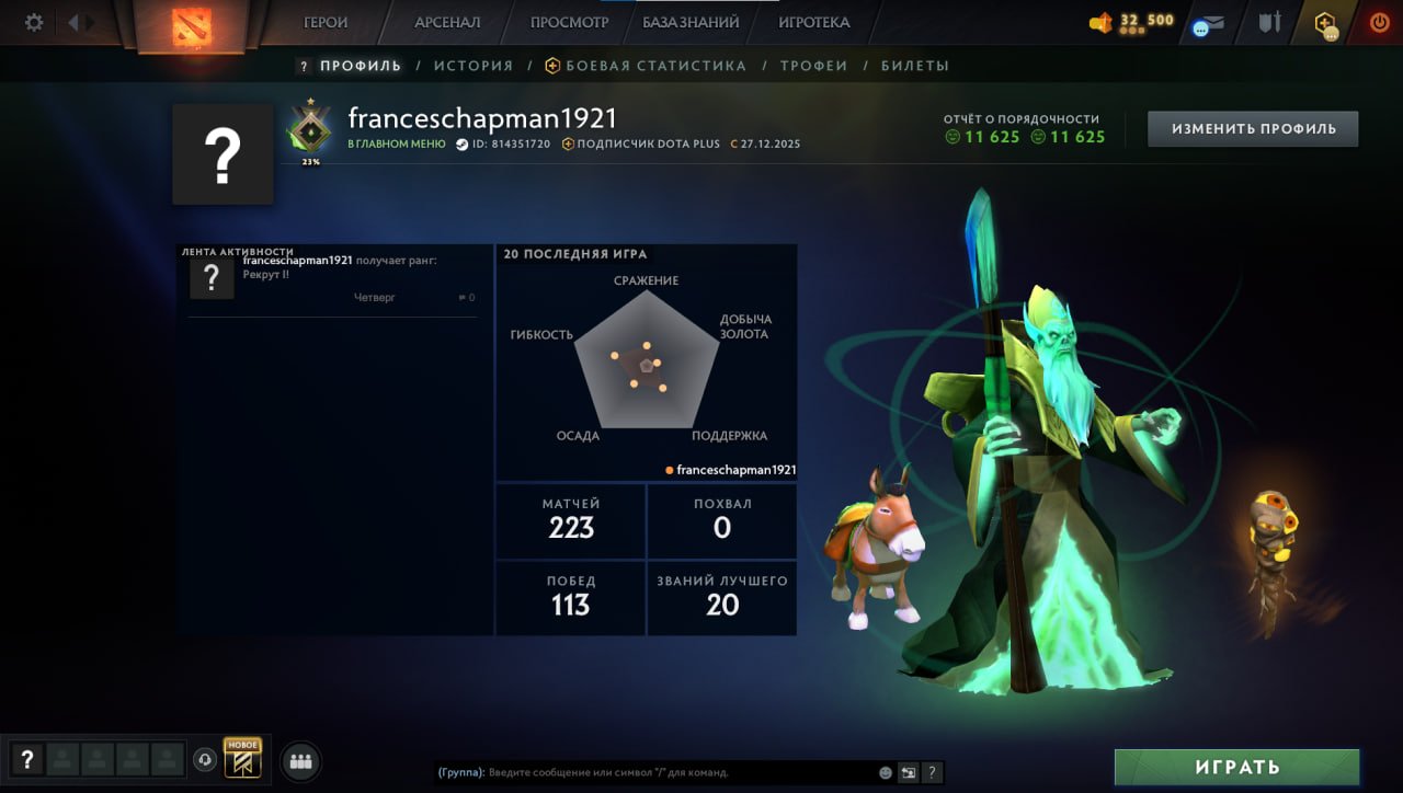 🏅 MMR 36 | 🕒 153 hours | 🛡 11625