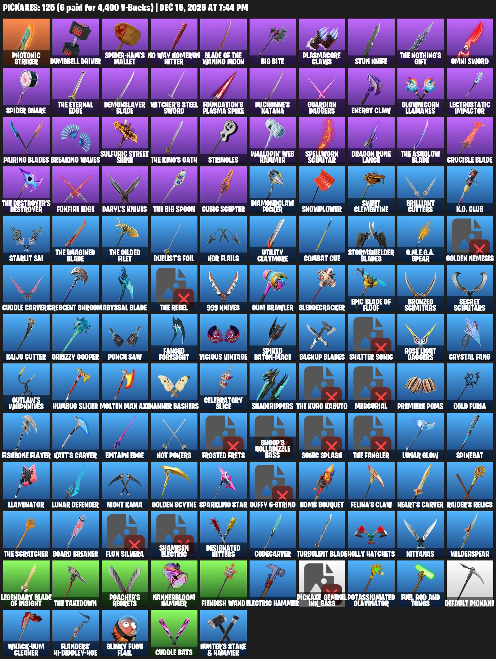 🎨 106 skins | 🌟 Fortnite account