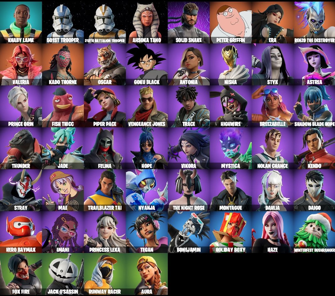 🎨 52 skins | 🌟 Fortnite account