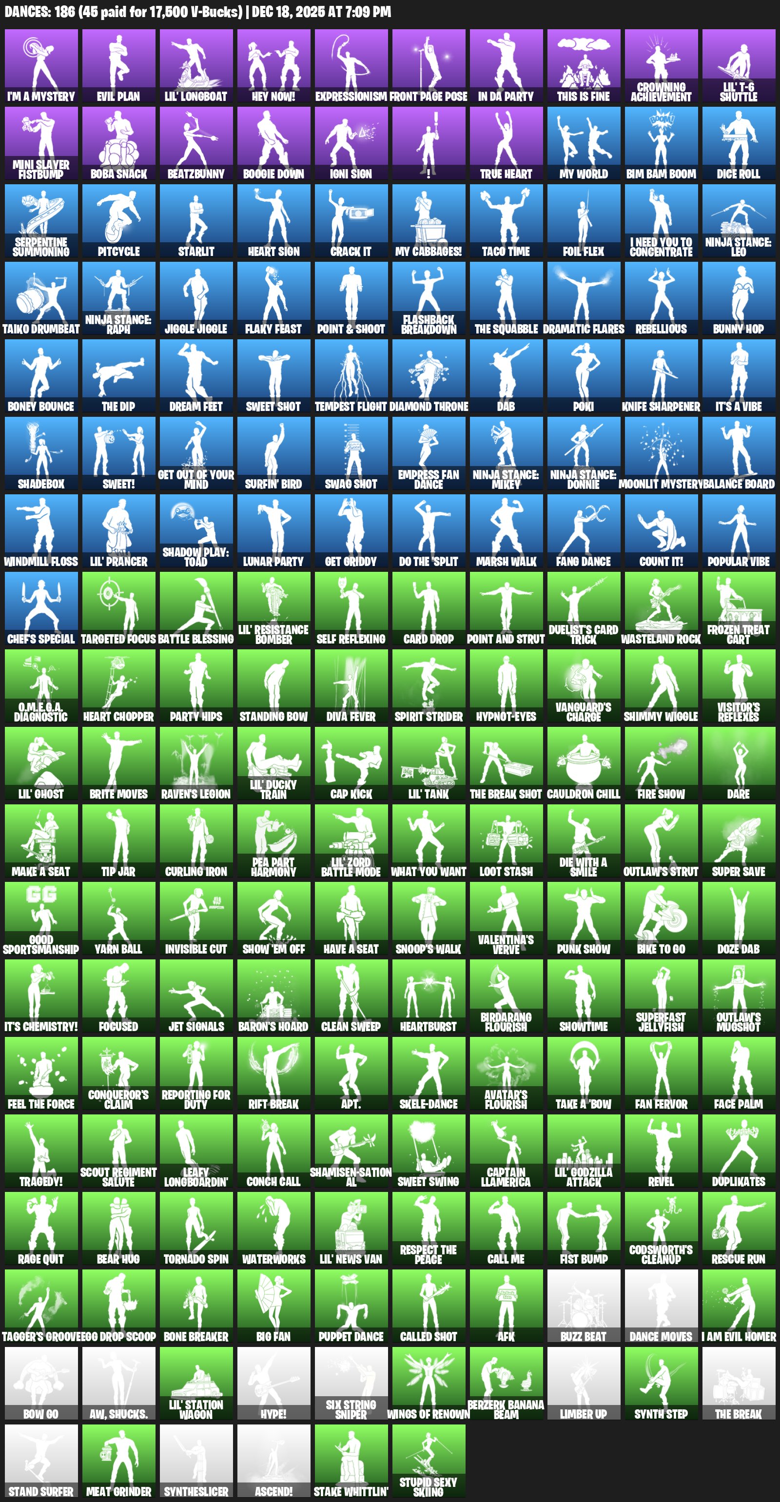 🎨 179 скинов | 🌟 Fortnite аккаунт