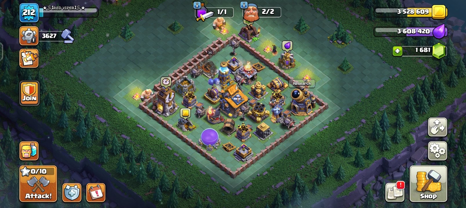 🏰 Clash of Clans акаунт | Ратуша 16 рівня | Рівень 215