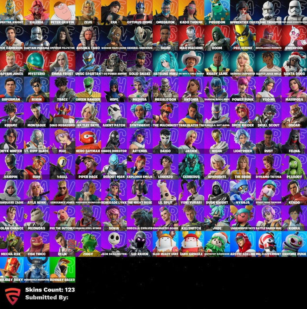 🎨 129 skins | 🌟 Fortnite account