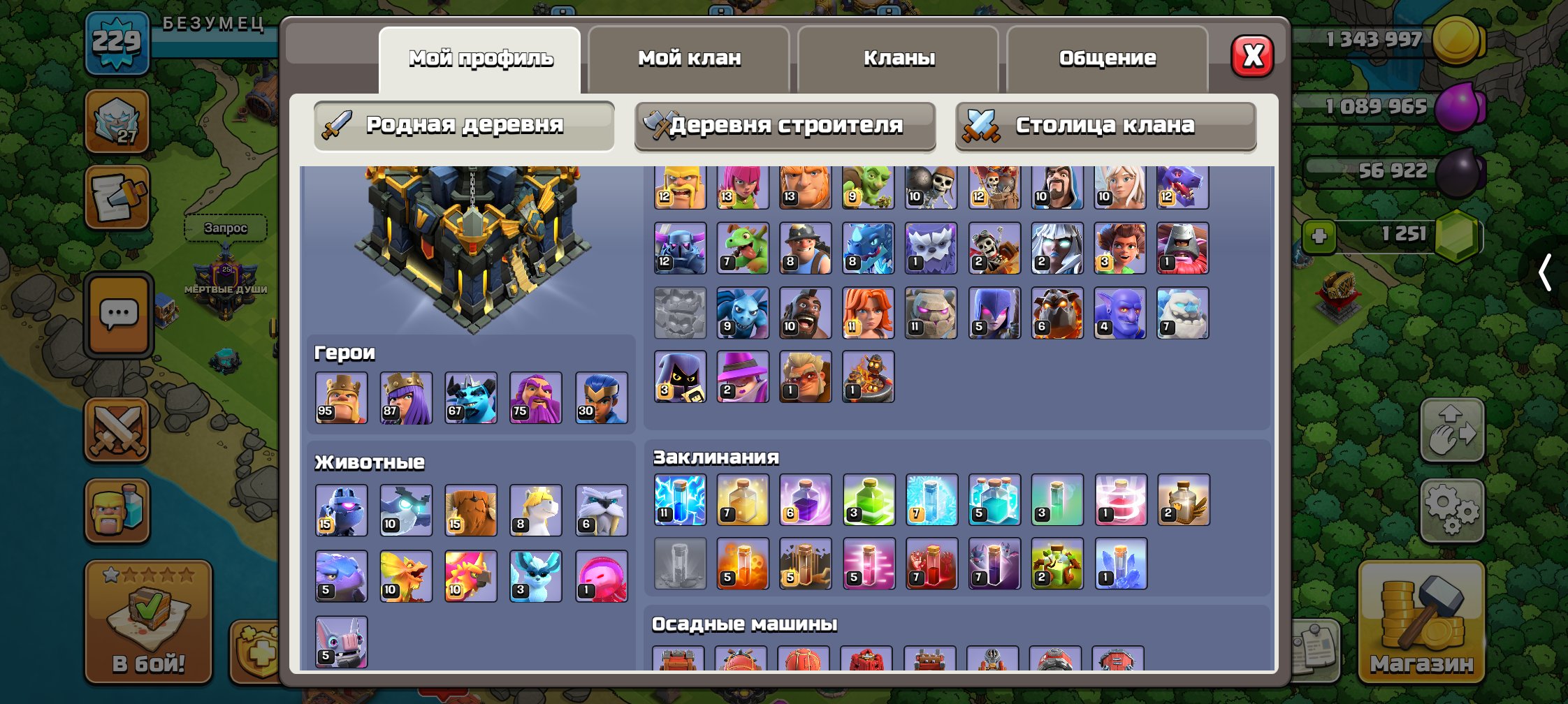 🏰 Clash of Clans акаунт | Ратуша 17 | Рівень 97