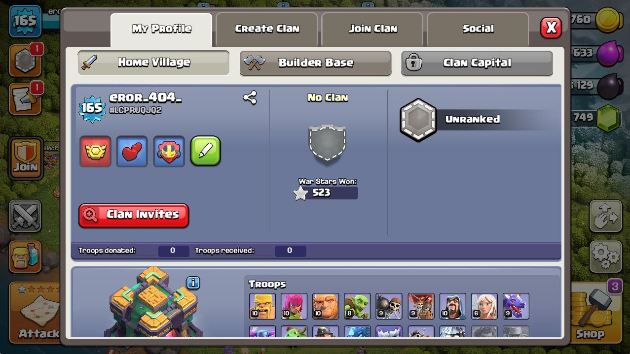 🏰 Clash of Clans акаунт | 14 ратуша | Рівень 165