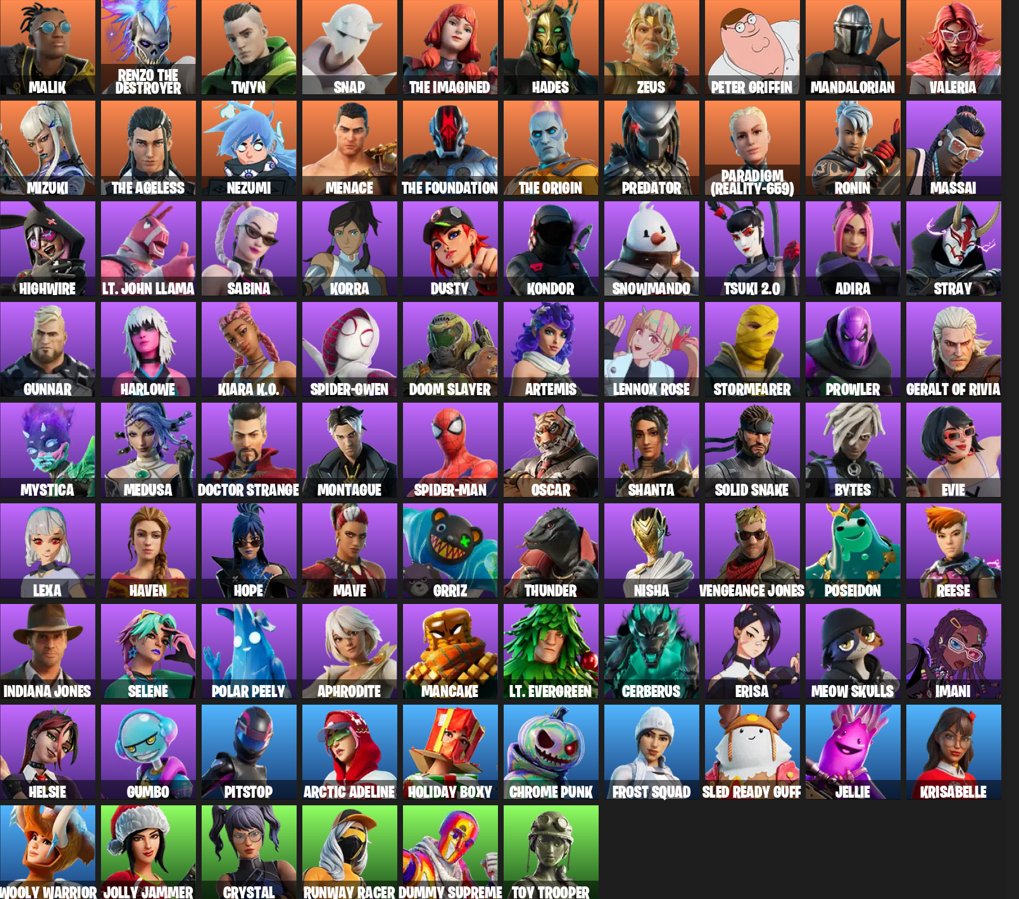 🎨 86 skins | 🌟 Fortnite account