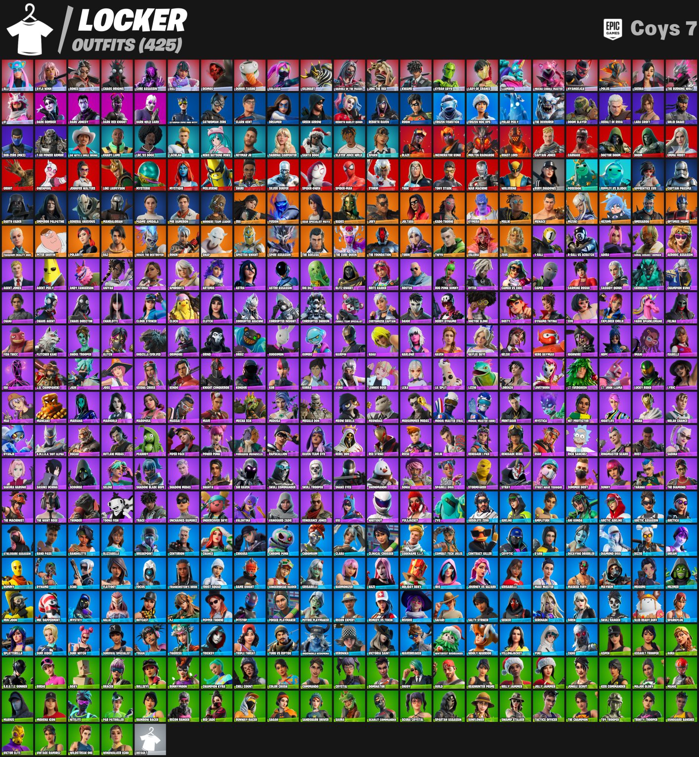 🎨 425 skins | 🌟 Fortnite account