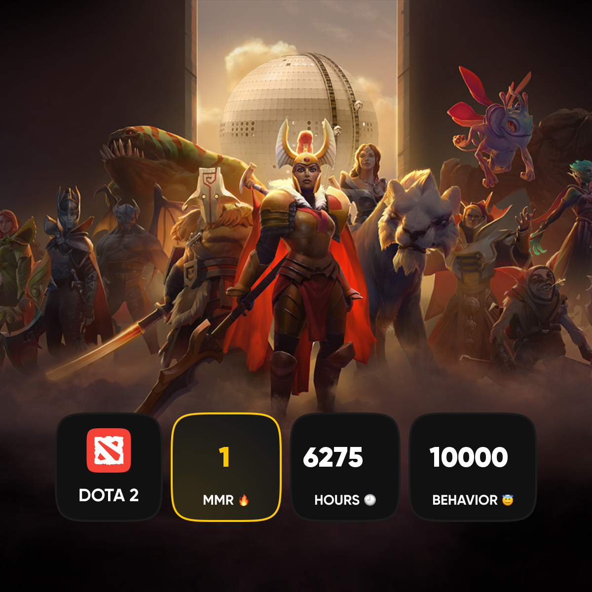 🏅 MMR 5000 | 🕒 1666 часов | 🛡 9156