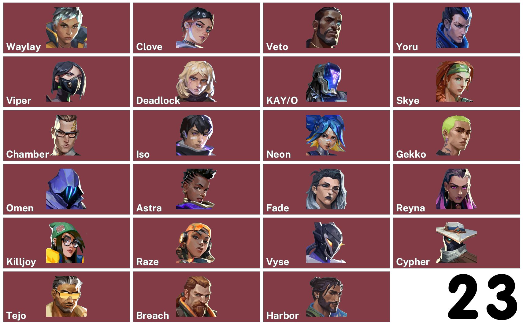 🎯 Valorant account | Rank: Ranked unlocked | EU | 23 agents