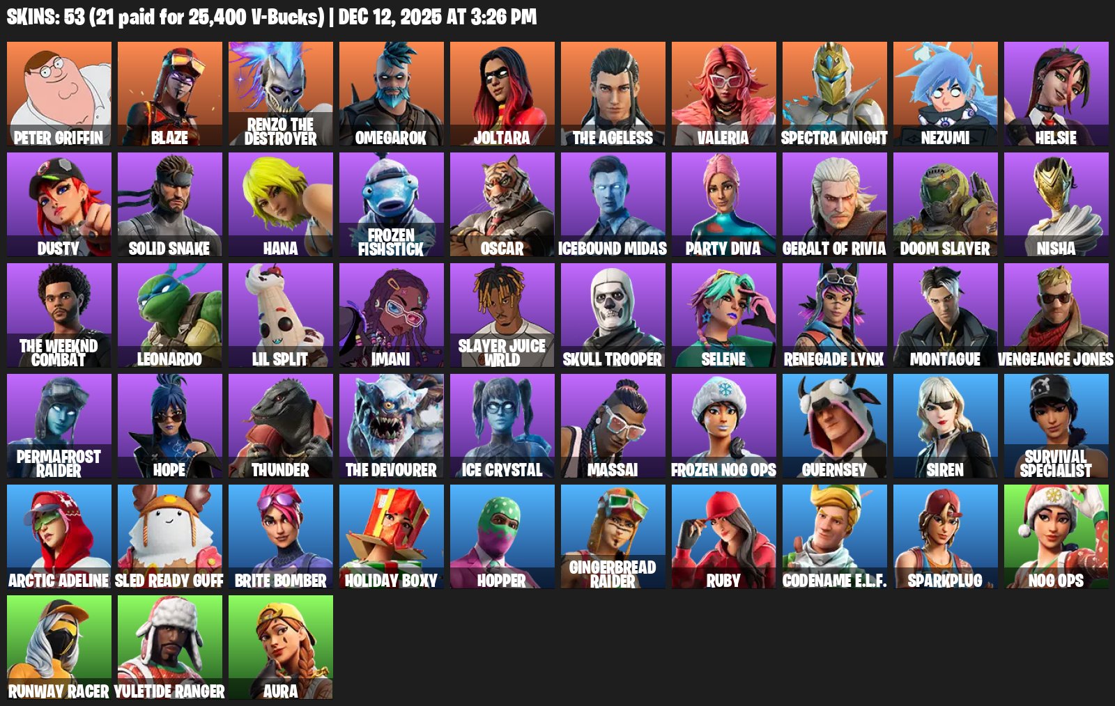 🎨 50 скінів | 🌟 Fortnite акаунт