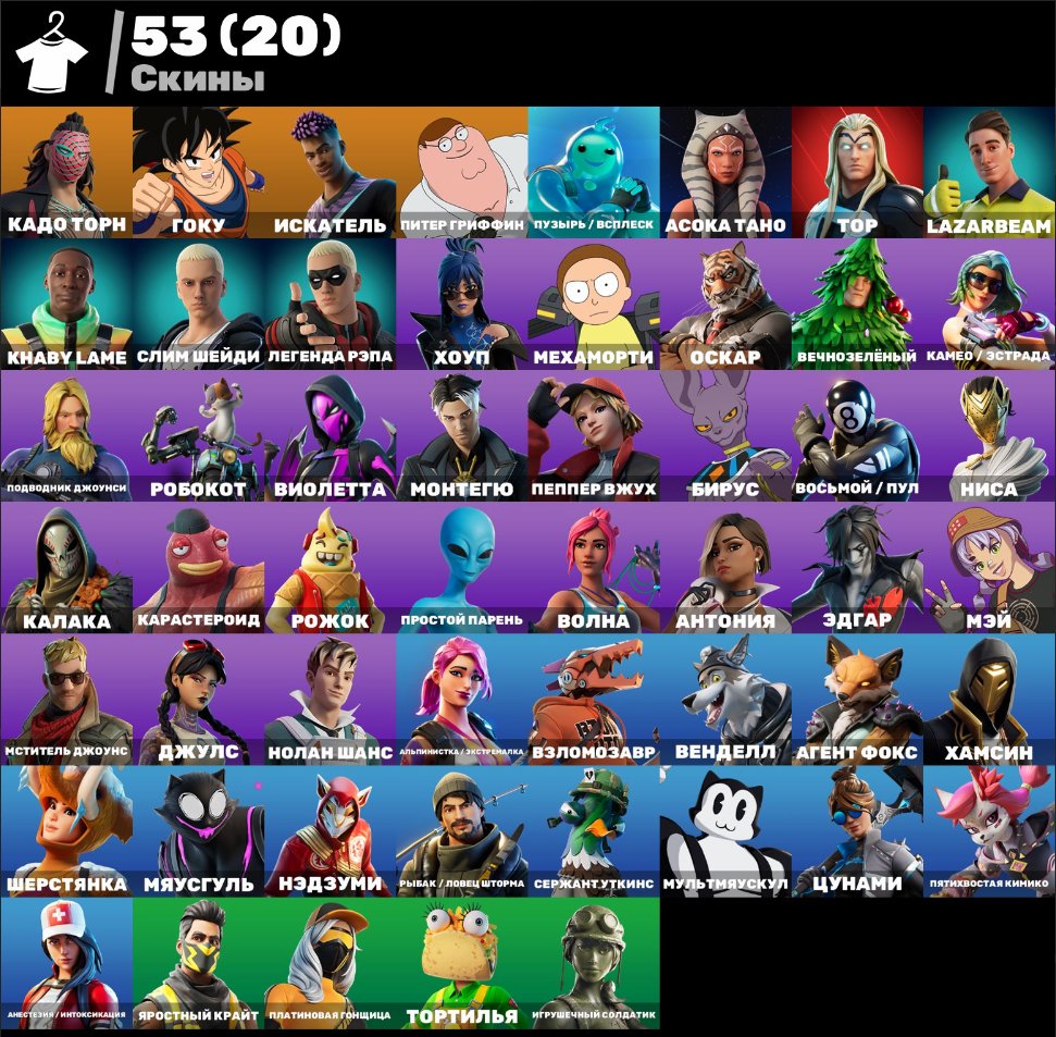🎨 53 skins | 🌟 Fortnite account