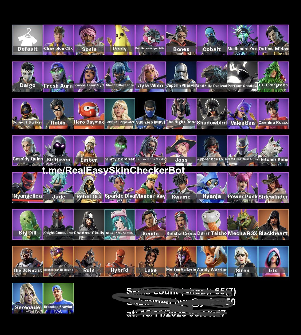 🎨 65 skins | 🌟 Fortnite account