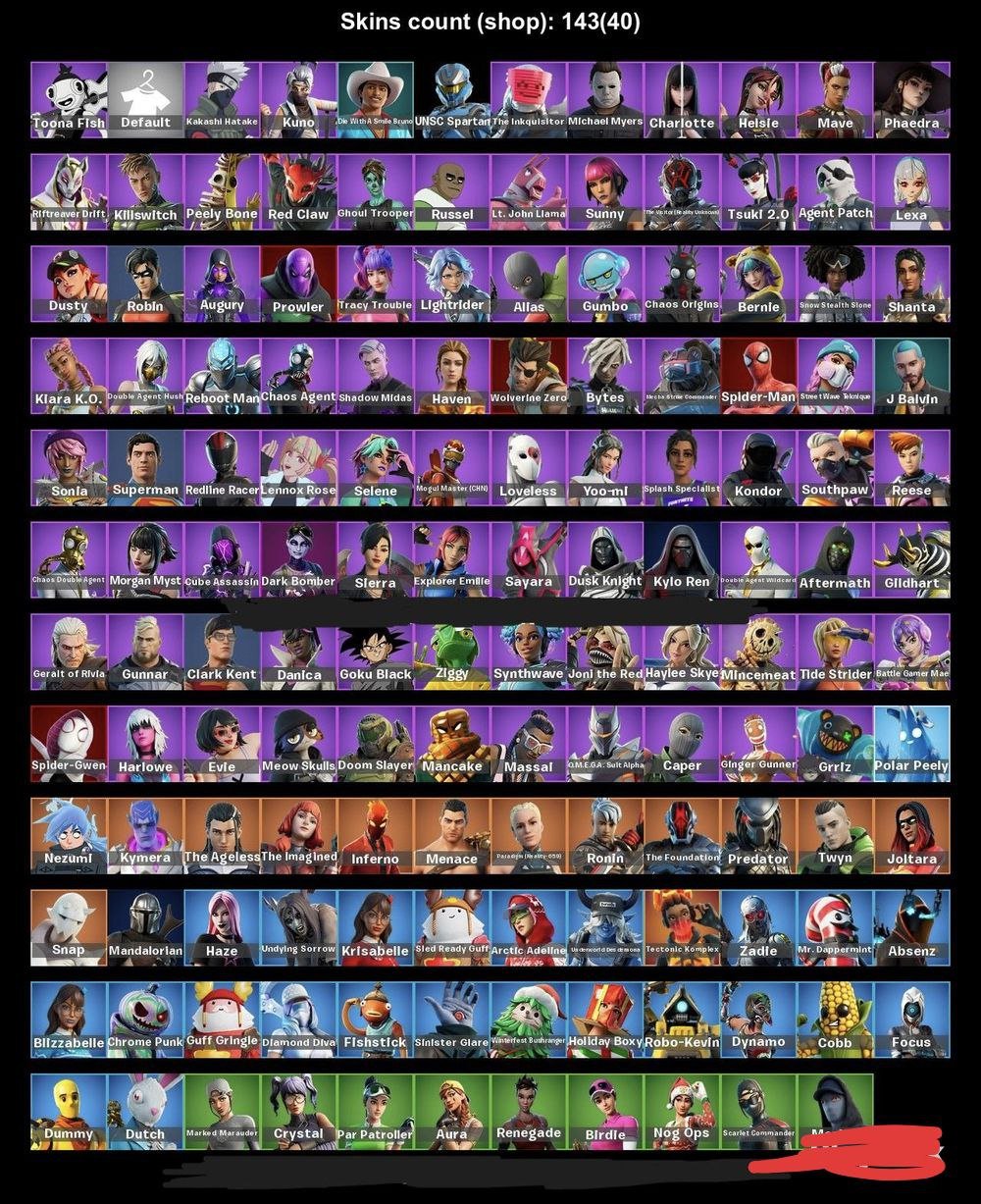 🎨 146 skins | 🌟 Fortnite account