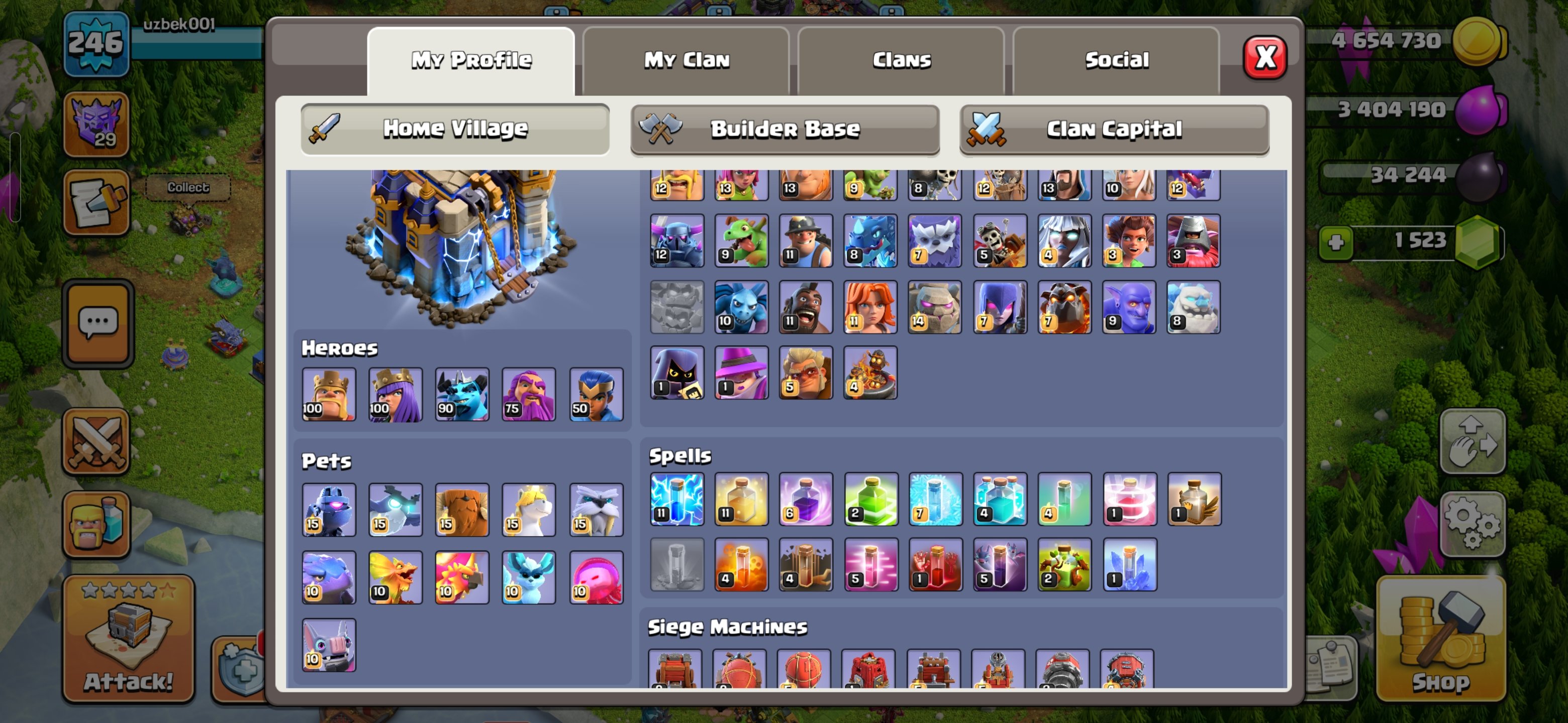 🏰 Clash of Clans акаунт | 18 ратуша | Рівень: 100