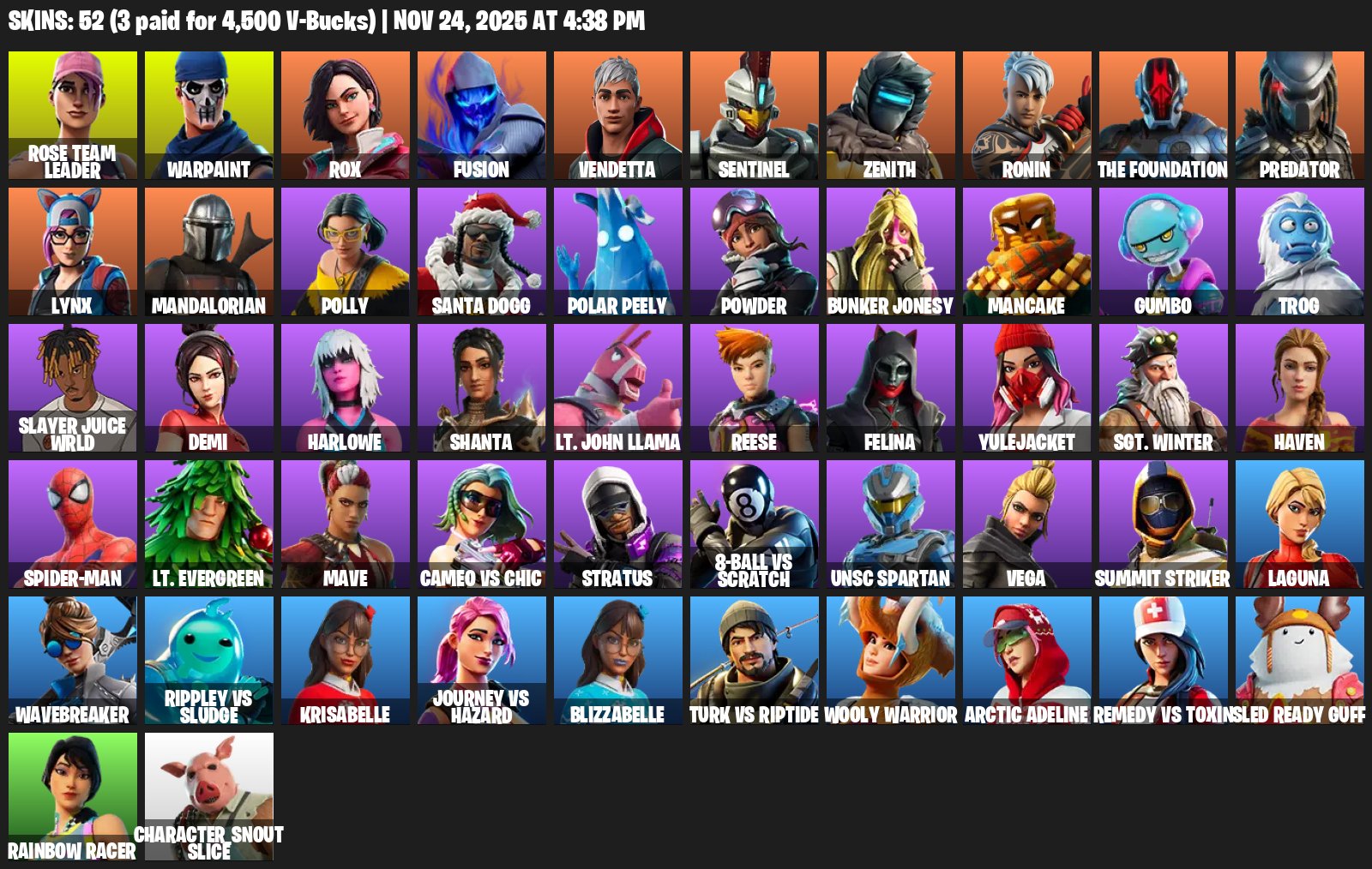 🎨 55 skins | 🌟 Fortnite account