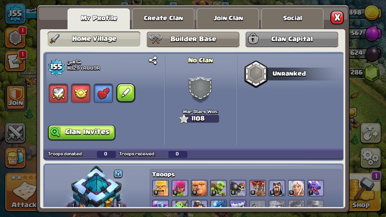 🏰 Clash of Clans акаунт | Ратуша 13 рівня | Рівень 155