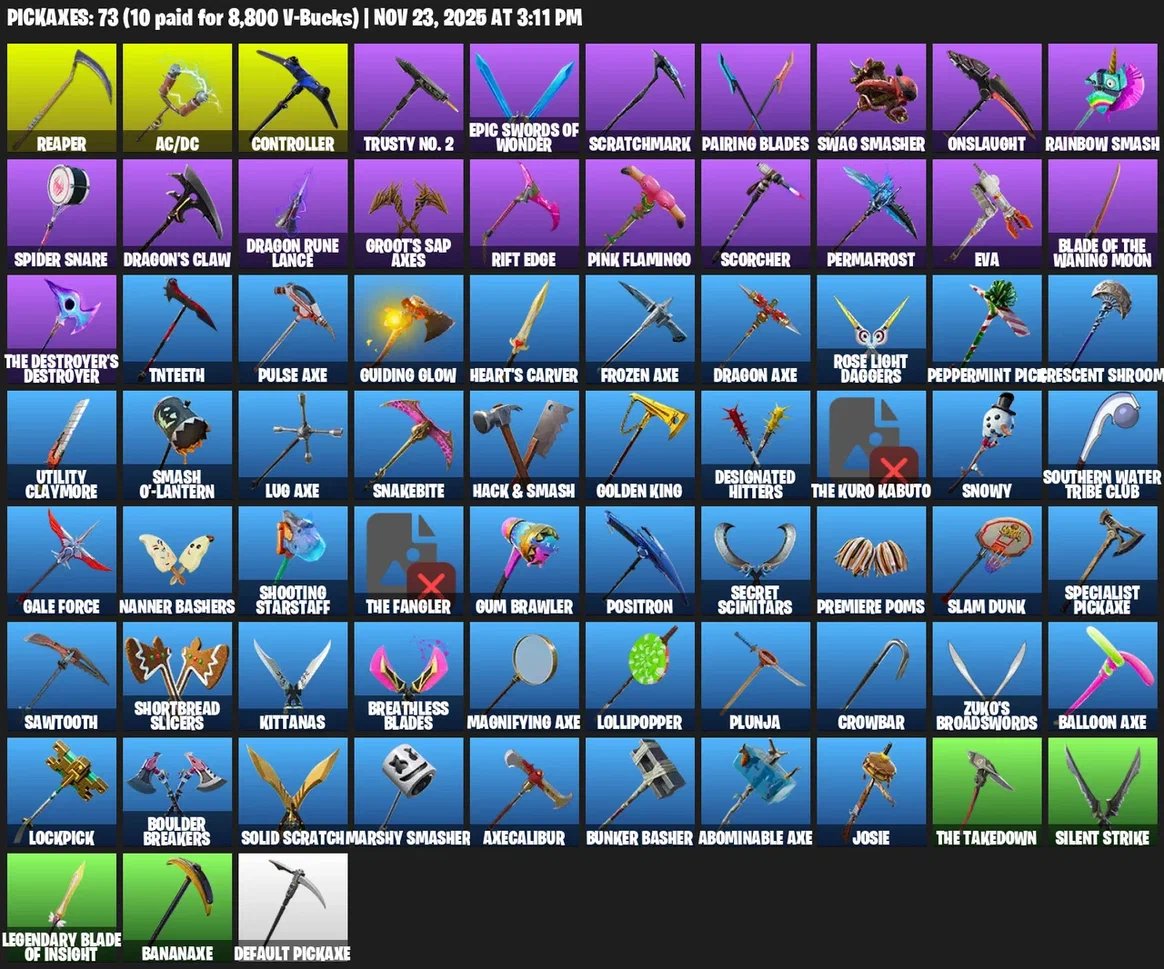 🎨 70 скінів | 🌟 Fortnite акаунт