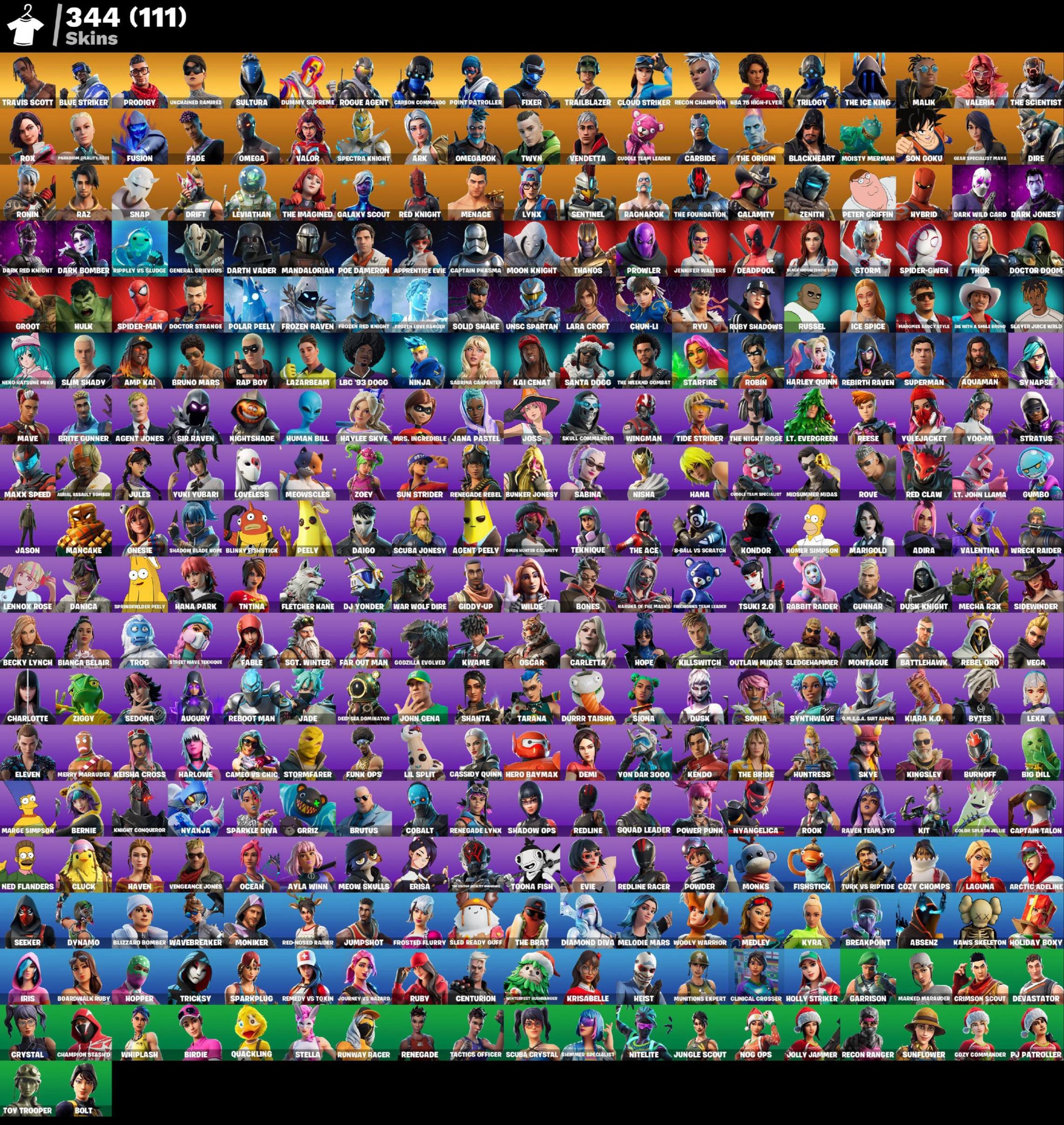 🎨 330 скинов | 🌟 Fortnite аккаунт