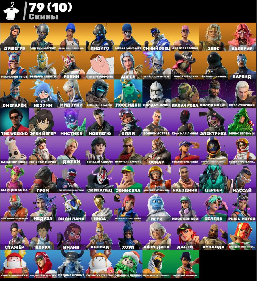 🎨 79 skins | 🌟 Fortnite account