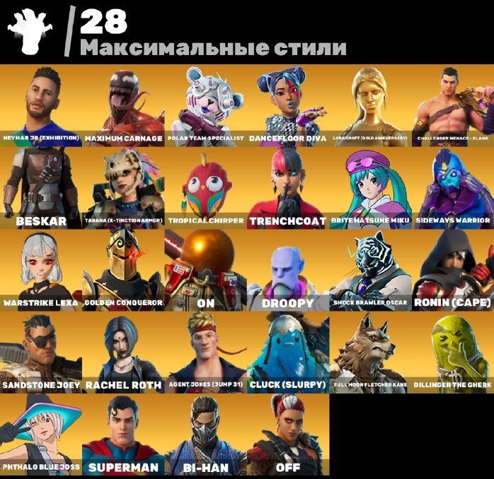 🎨 92 skins | 🌟 Fortnite account