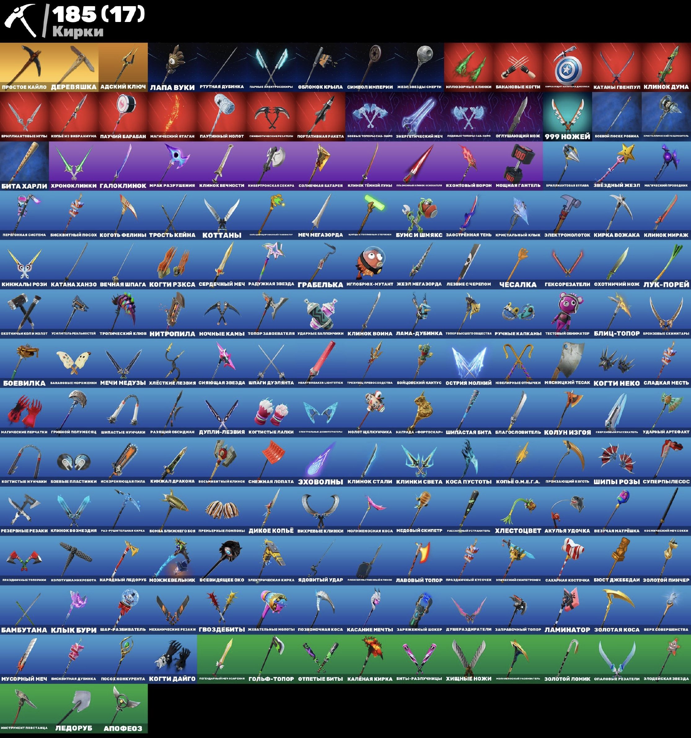 🎨 163 скинов | 🌟 Fortnite аккаунт