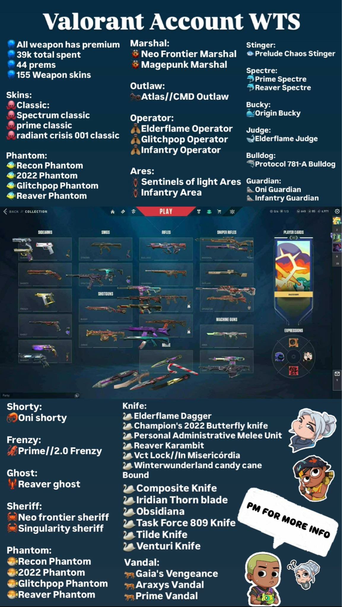 🎯 Valorant account | Gold 2 | AP | 27 agents