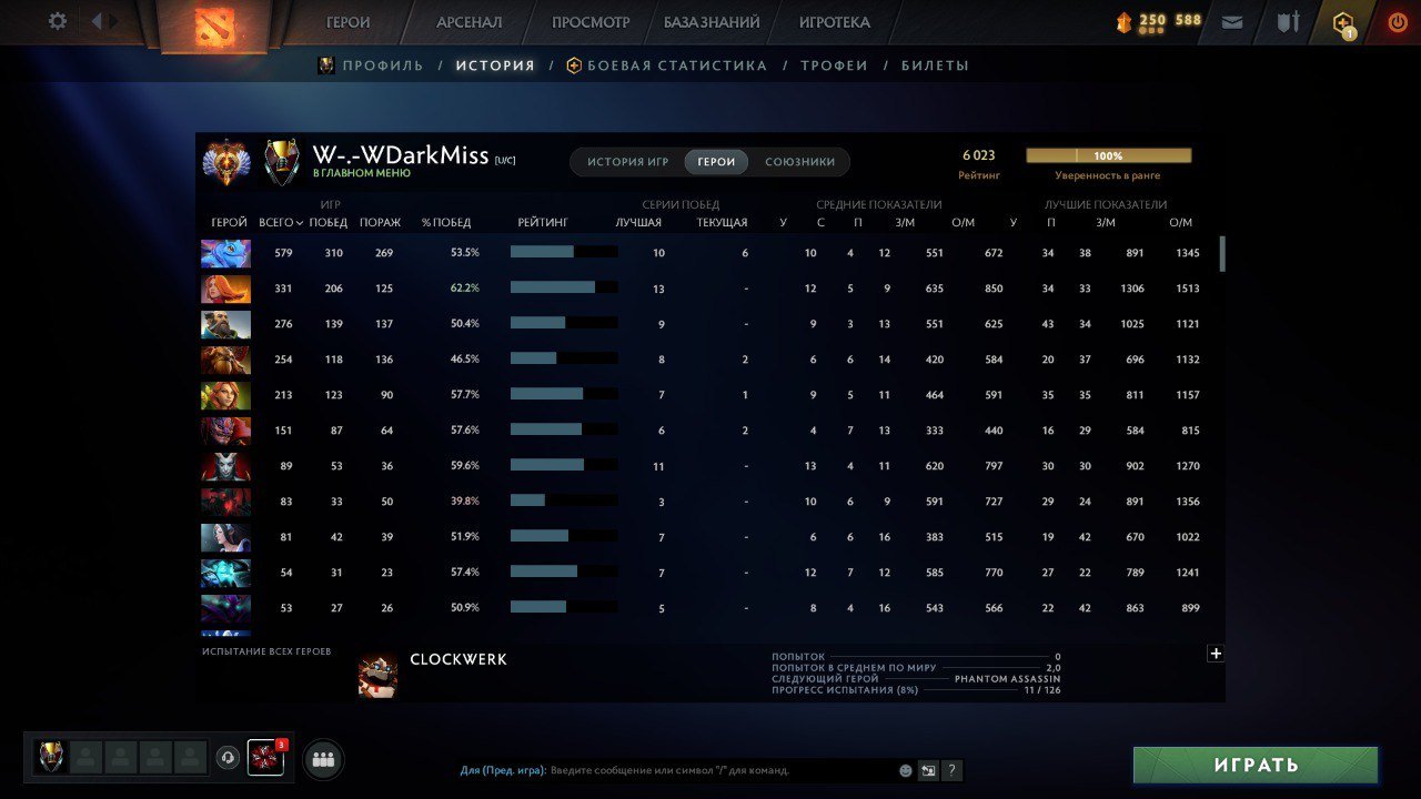 🏅 MMR 6000 | 🕒 3500 hours | 🛡 10000