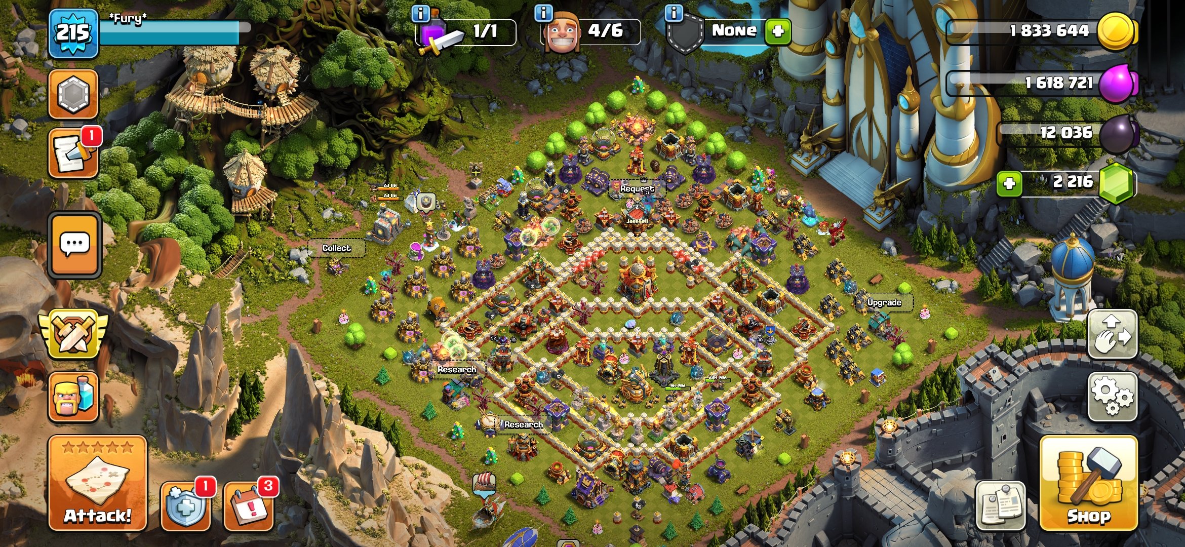 🏰 Clash of Clans акаунт | Ратуша 16 рівень | Рівень 0