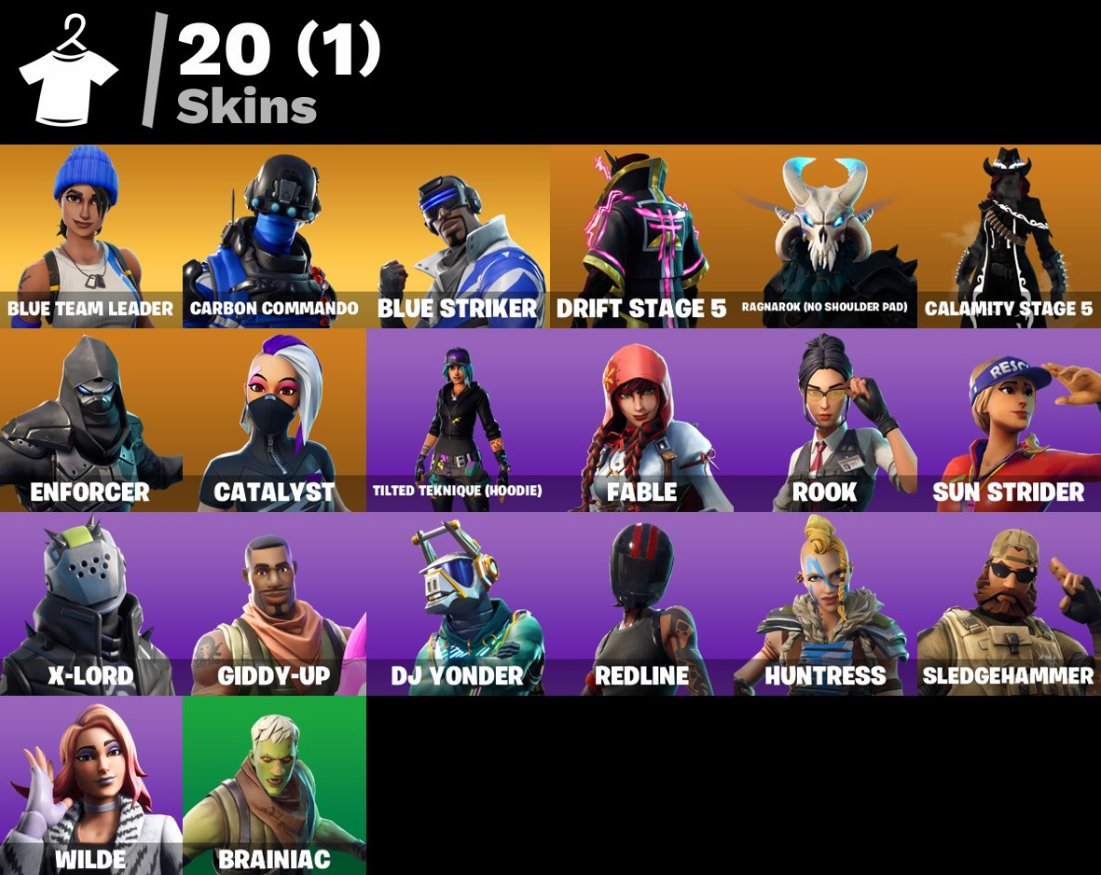 🎨 20 skins | 🌟 Fortnite account